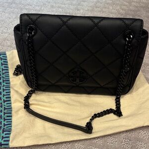 Tory Burch Black Quilted Shoulder Bag